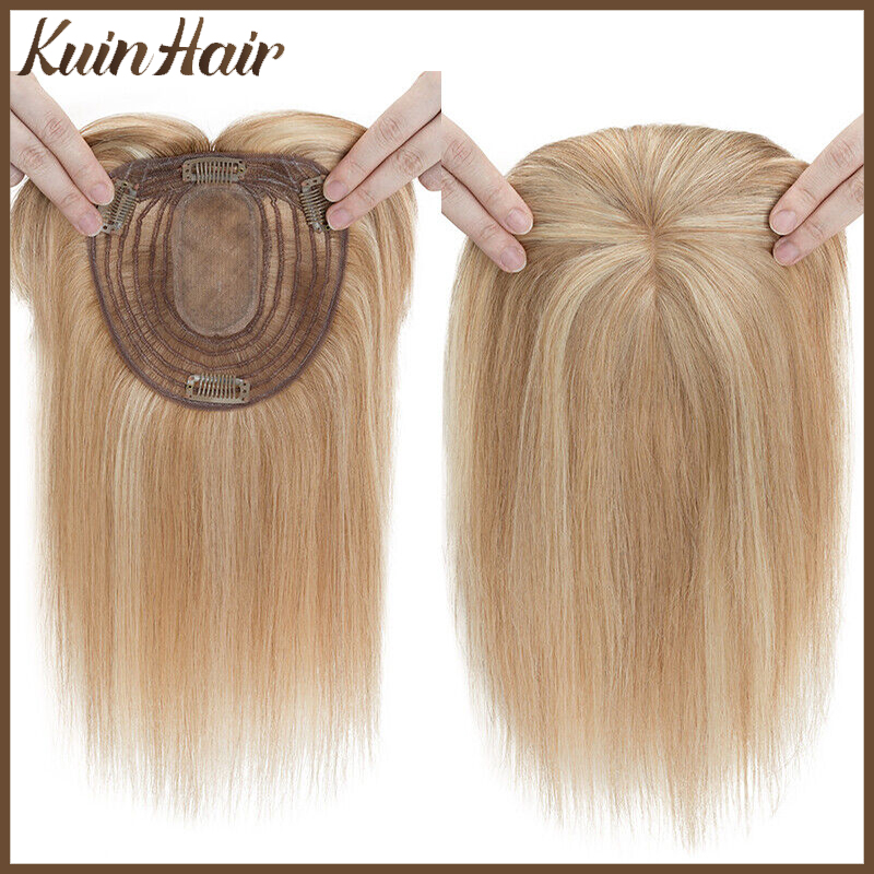 Clip In Hair Piece - Zijde Basis Top Vrouwen Topper Clip