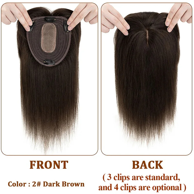 Zijde Basis Top Vrouwen Topper - Clip In Hair Piece recensie en prijs