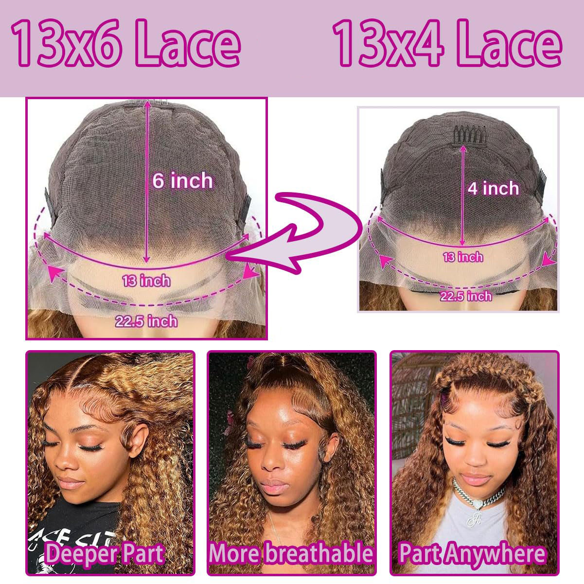 36 Inch Diepe Golf P4/27 Hoogt - Lace Front Wig recensie en prijs