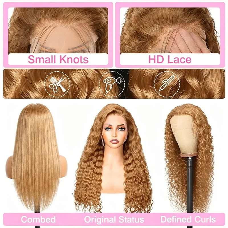 34 38 inch honingblonde pruik  - Lace Front Wig recensie en prijs