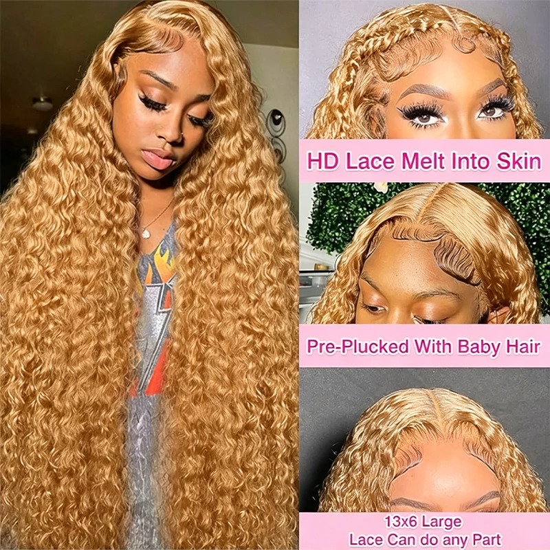 34 38 inch honingblonde pruik  - Lace Front Wig recensie en prijs